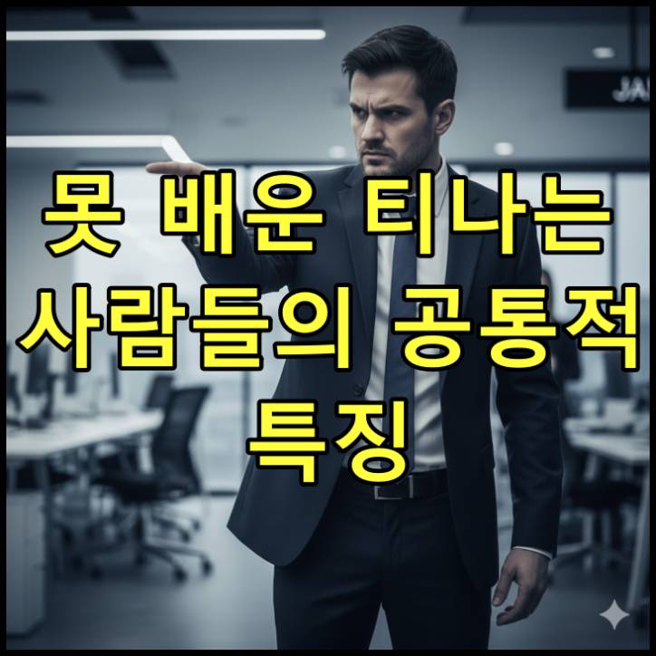남성이 인상 쓰며, 손가락질 하고 있다.