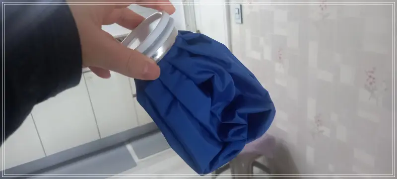 어깨 찜질에 사용했던 찜질 팩