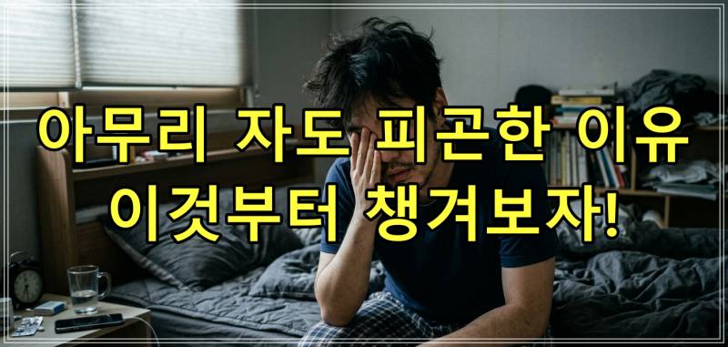 아무리 자도 피곤한 이유, 이것부터 챙겨보자!