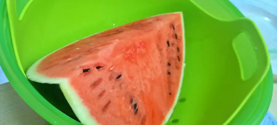 보관 했던 수박 조각