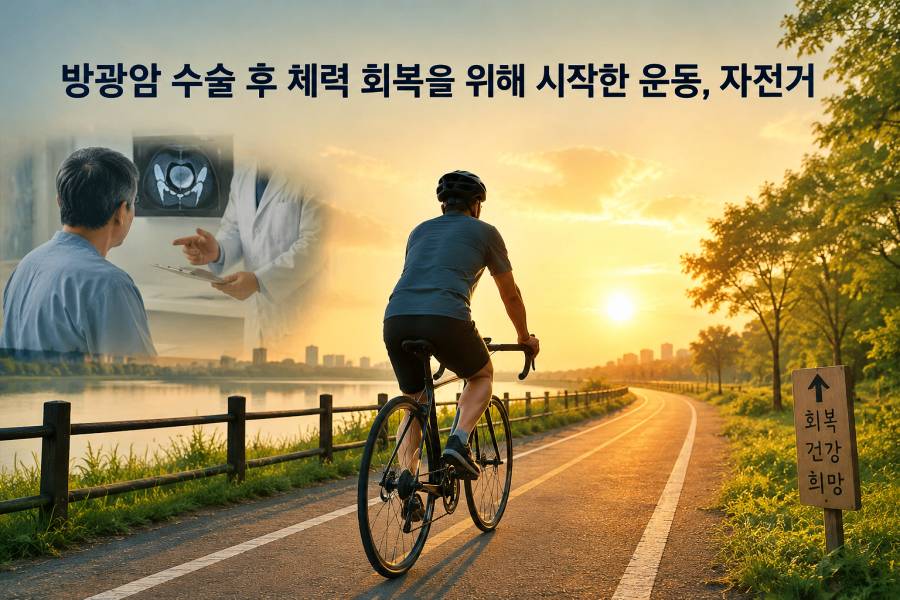 방광암 수술 후 자전거 운동 시작