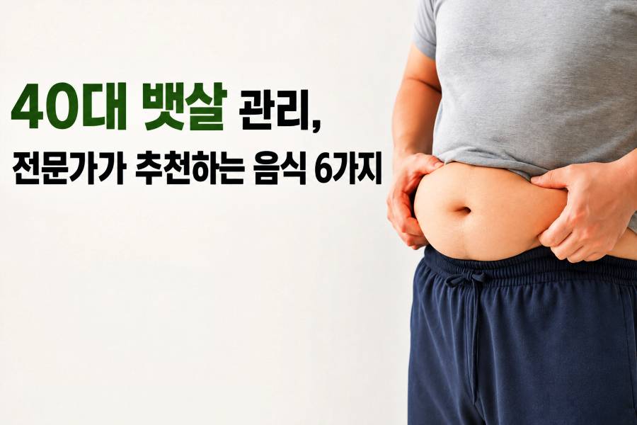 40대 중년 남성 뱃살 나온 모습