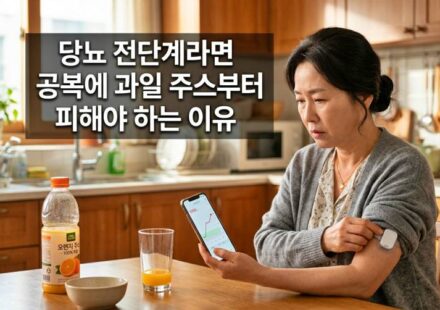 당뇨 전단계라면 공복에 과일 주스부터 피해야 하는 이유