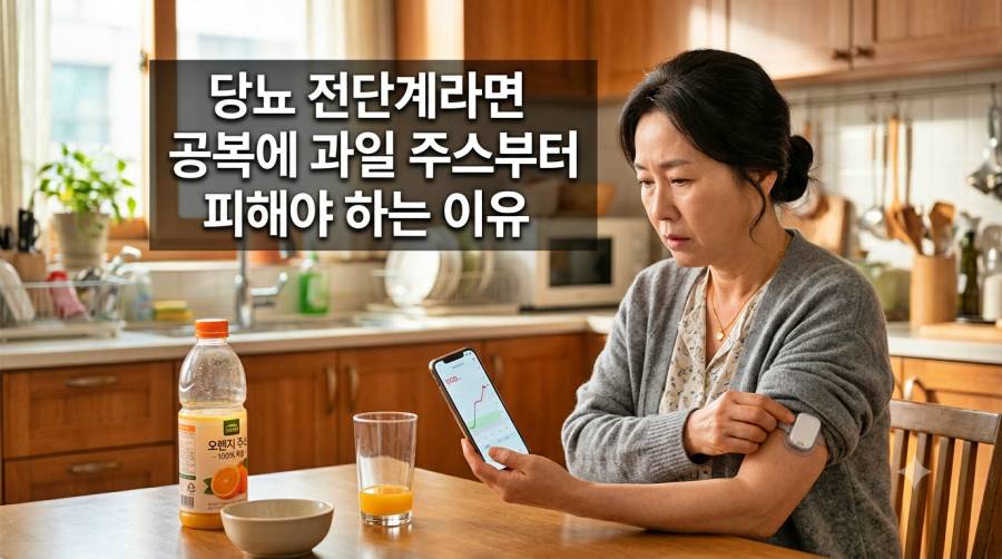 당뇨 전단계라면 공복에 과일 주스부터 피해야 하는 이유