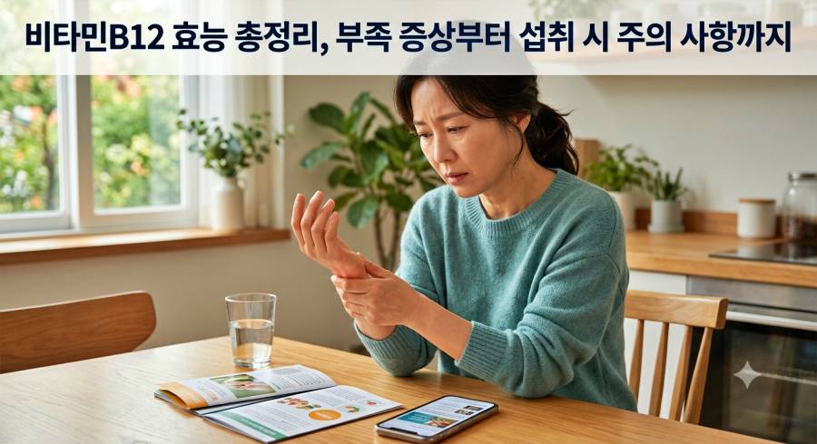 비타민B12 효능 총정리, 부족 증상부터 섭취 시 주의 사항까지