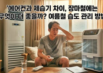 에어컨과 제습기 차이, 장마철에는 무엇이 더 좋을까? 여름철 습도 관리 방법