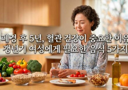 폐경 후 5년, 혈관 건강이 중요한 이유. 갱년기 여성에게 필요한 음식 5가지
