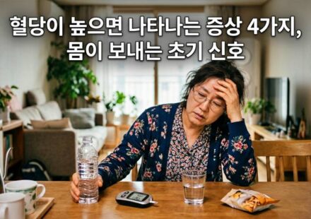 혈당이 높으면 나타나는 증상 4가지, 몸이 보내는 초기 신호