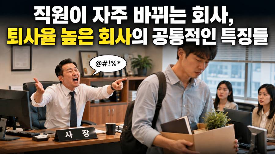 사장 때문에 퇴사하는 직원